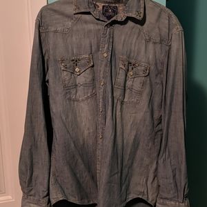 Men's lucky brand denim shirt